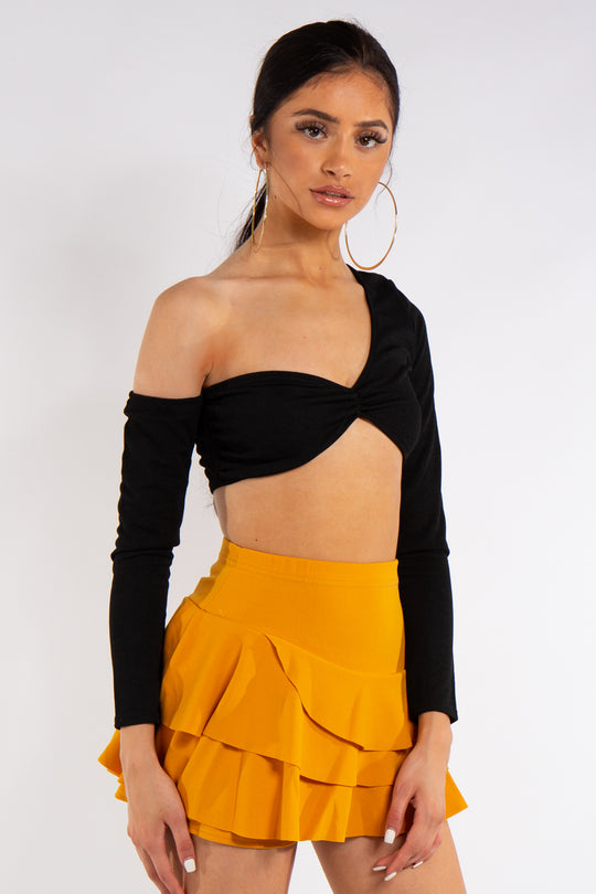 Sienna Mustard Frill Skort