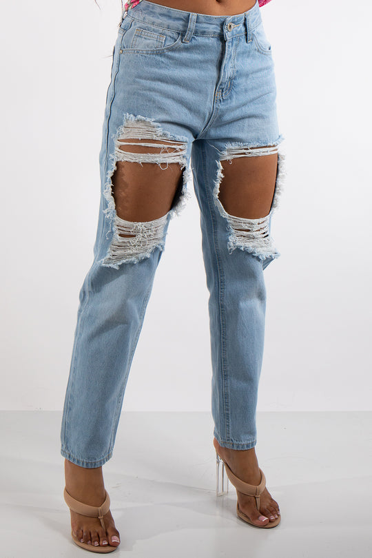 Arya Denim Ripped Boyfriend Jeans
