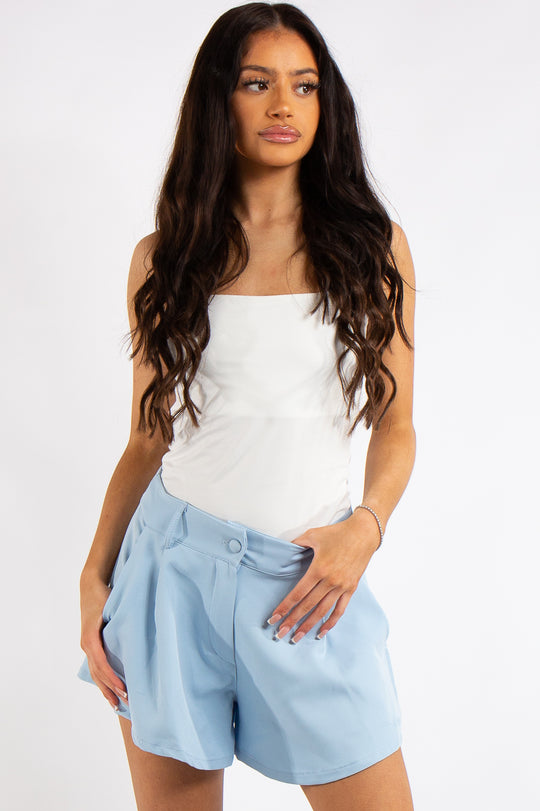 Ruby White Slinky Super Soft Strappy Bodysuit