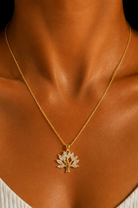 Tree of Life Pendant Necklace – Gold