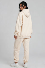 Lia Oversized Hoodie & Joggers Tracksuit Set – Cream