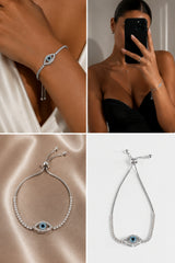 Goz Evil Eye Bracelet - Silver