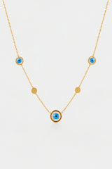 Multi Evil Eye Necklace – Gold
