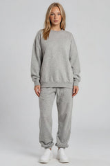 June Oversized Sweatshirt & Joggers Tracksuit Set – Grey