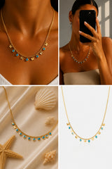 Butterfly Evil Eye Necklace – Gold