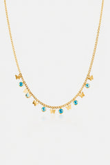 Butterfly Evil Eye Necklace – Gold