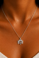 Tree of Life Pendant Necklace – Silver