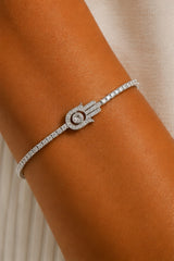 Fatima Hamza Hand Bracelet – Silver