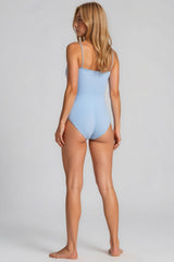 Ruby Slinky Strappy Bodysuit - Baby Blue