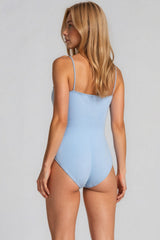 Ruby Slinky Strappy Bodysuit - Baby Blue