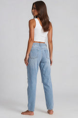Arya Ripped Boyfriend Jeans - Light Blue
