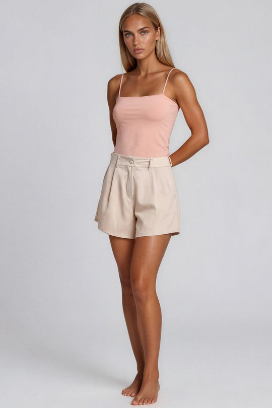 Tinley Flared Pocket Shorts - Stone