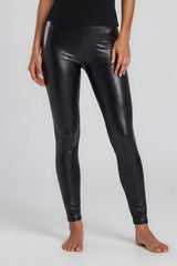 Maci Faux Leather High Waisted Leggings - Black