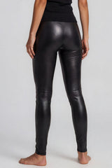 Maci Faux Leather High Waisted Leggings - Black