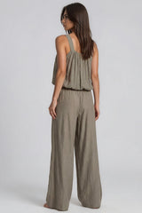 Hazel Textured Wide Leg Co-Ord Set - Taupe