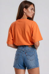 Tammy Batwing Oversized Soft Touch Top – Orange