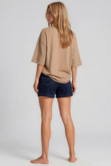 Tammy Batwing Oversized Soft Touch Top – Mocha