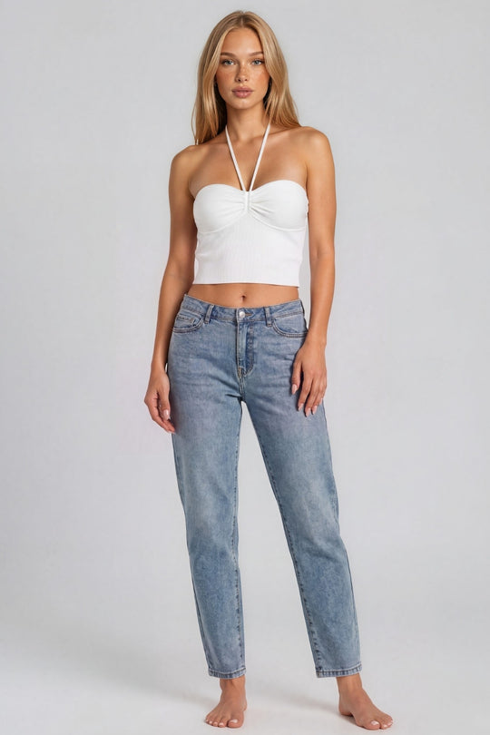Sloane Mom Jeans – Light Wash Denim
