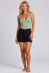 Rebecca Cross Back Bodysuit - Mint Green