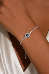 Evil Eye Bracelet - Silver