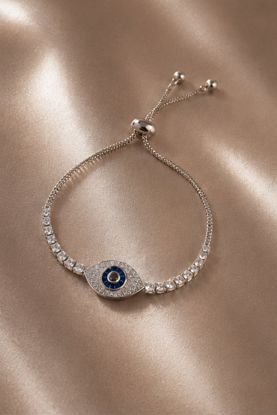 Evil Eye Bracelet - Silver