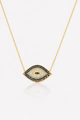 Diamante Evil Eye Necklace – Gold