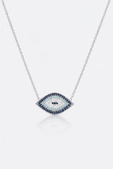 Diamante Evil Eye Necklace – Silver