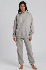 Lia Oversized Hoodie & Joggers Tracksuit Set – Grey