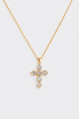 Small Cross Pendant Necklace – Gold