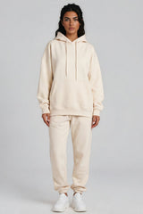 Lia Oversized Hoodie & Joggers Tracksuit Set – Cream