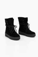 Kanye Platform High Top Trainers - Black