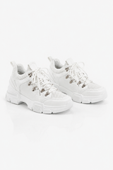 Elyse Chunky Panelled Trainers - White