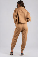 Frances Shirt Co-Ord Set - Camel