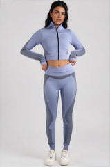 Amiya 3-Piece Activewear Gym Set - Blue