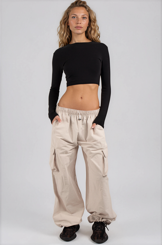 Della Utility Combat Trousers – Beige