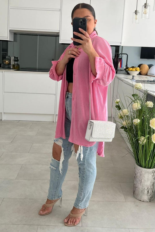 Vivienne Silver Diamantes Hard-Case Cross Body Bag