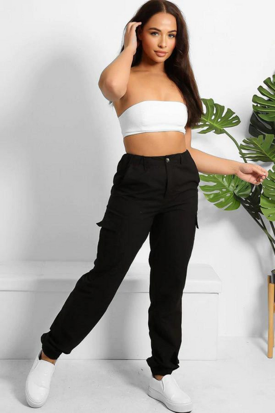 Keeley Black Utility Cargo Pants