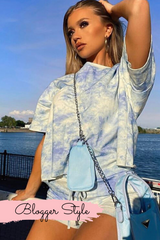 Cara Blue Tie Dye Short Co-ord Set