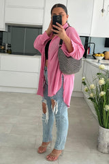 Camille Black Diamantes Shoulder Bag