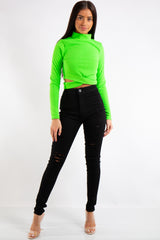 Kyla Black Denim Distressed Jeans