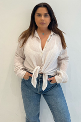 Dils Stone Cheesecloth Shirt