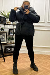 Talya Black Quilted Padded Puffer Jacket