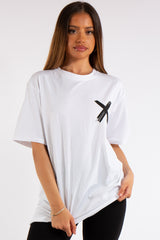 Miah White X Slogan Oversized T-Shirt