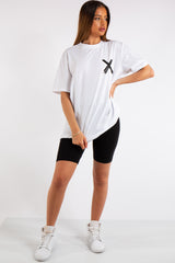 Miah White X Slogan Oversized T-Shirt