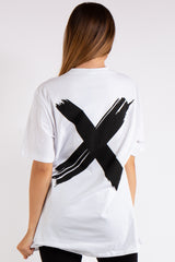 Miah White X Slogan Oversized T-Shirt