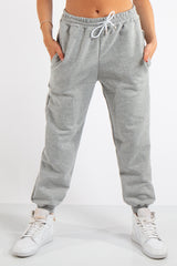 Tenley Grey Plain Jogger Pants
