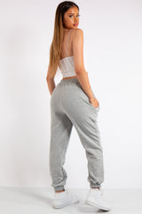 Tenley Grey Plain Jogger Pants