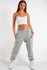 Tenley Grey Plain Jogger Pants