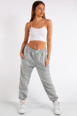 Tenley Grey Plain Jogger Pants