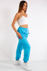 Tenley Electric Blue Plain Jogger Pants